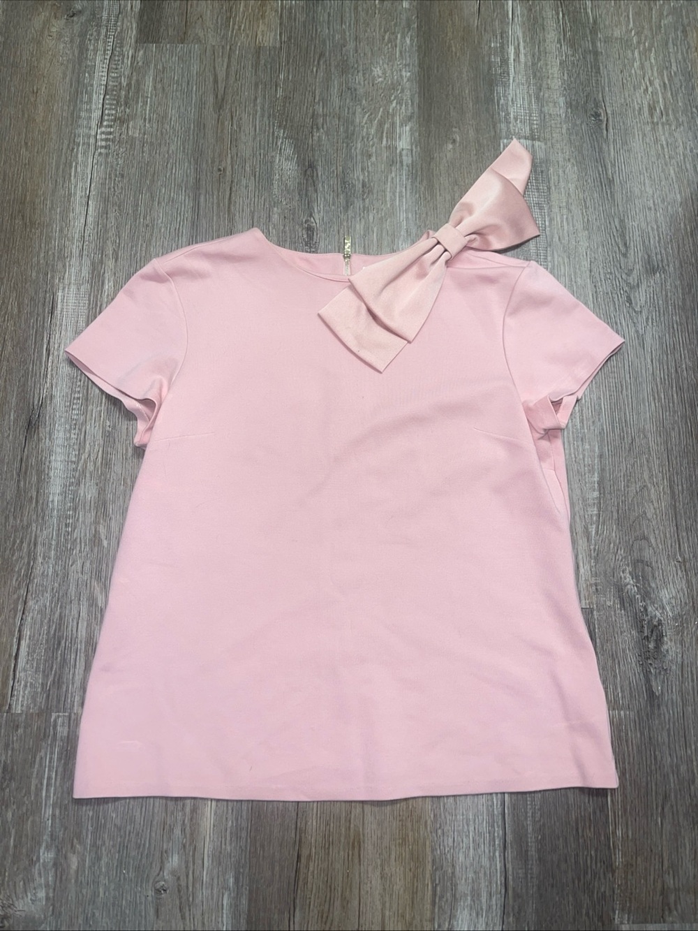 Ted Baker Dusky Pink Joyous Bow Shoulder Top, Size 4